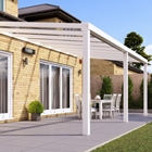 6m x 3m Traffic White Glass Roof Veranda