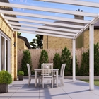 6m x 3m Traffic White Glass Roof Veranda