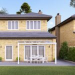 4m x 2.5m Traffic White Polycarbonate Veranda
