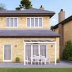 3m x 4m Traffic White Glass Veranda
