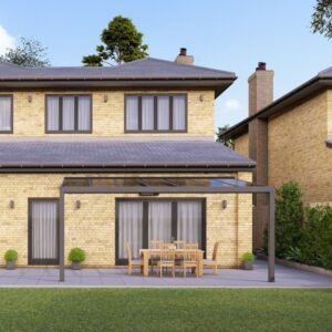 5m x 3.5m Anthracite Grey Polycarbonate Veranda